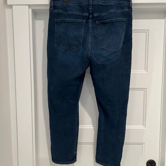 GAP Women Size 16/33R Cigarette Dark Indigo High Rise Denim Jeans - Picture 4 of 6